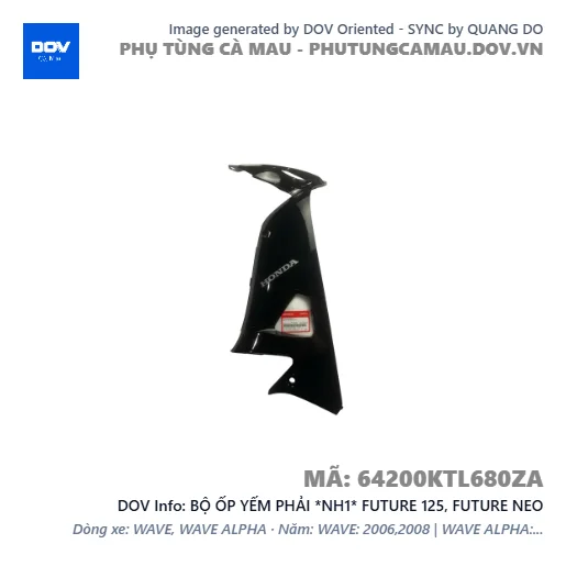 BỘ ỐP YẾM PHẢI *NH1* FUTURE 125, FUTURE NEO — 64200KTL680ZA