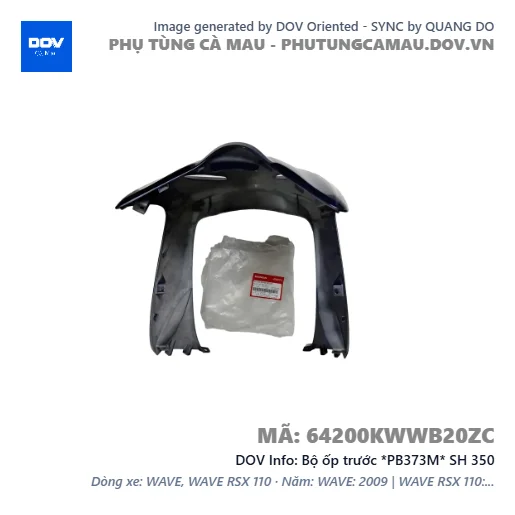 Bộ ốp trước *PB373M* SH 350 — 64200KWWB20ZC