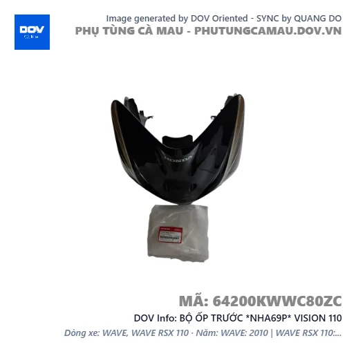 BỘ ỐP TRƯỚC *NHA69P* VISION 110 — 64200KWWC80ZC