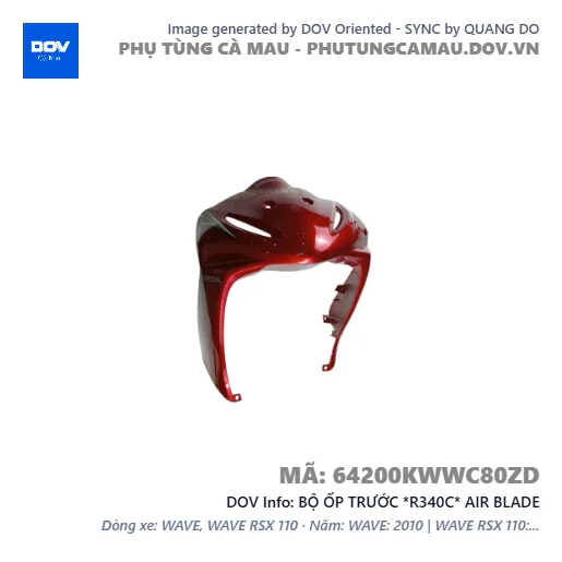 BỘ ỐP TRƯỚC *R340C* AIR BLADE — 64200KWWC80ZD