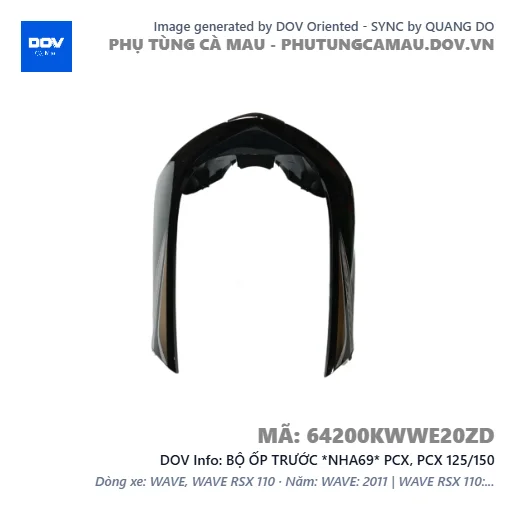 BỘ ỐP TRƯỚC *NHA69* PCX, PCX 125/150 — 64200KWWE20ZD