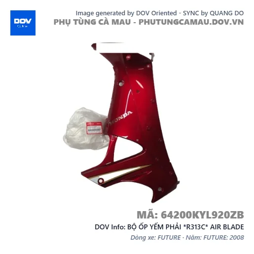BỘ ỐP YẾM PHẢI *R313C* AIR BLADE — 64200KYL920ZB