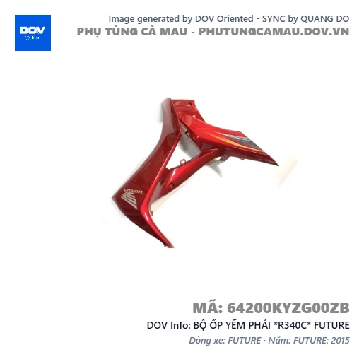 BỘ ỐP YẾM PHẢI *R340C* FUTURE — 64200KYZG00ZB