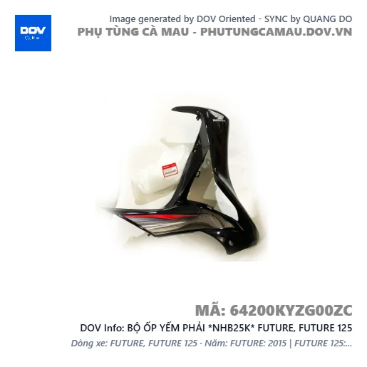 BỘ ỐP YẾM PHẢI *NHB25K* FUTURE, FUTURE 125 — 64200KYZG00ZC