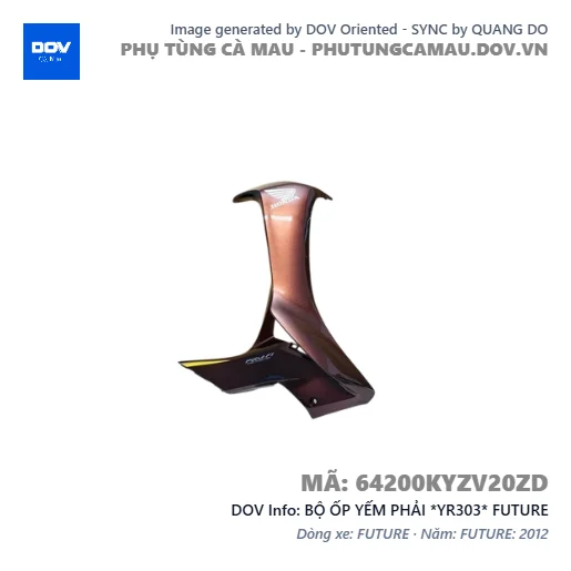 BỘ ỐP YẾM PHẢI *YR303* FUTURE — 64200KYZV20ZD