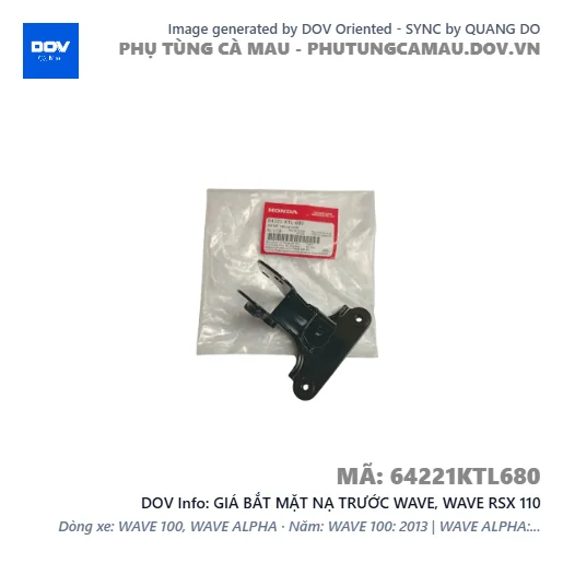 GIÁ BẮT MẶT NẠ TRƯỚC WAVE, WAVE RSX 110 — 64221KTL680