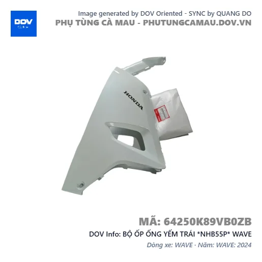 BỘ ỐP ỐNG YẾM TRÁI *NHB55P* WAVE — 64250K89VB0ZB