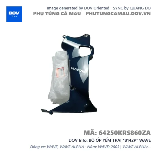 BỘ ỐP YẾM TRÁI *B142P* WAVE — 64250KRS860ZA