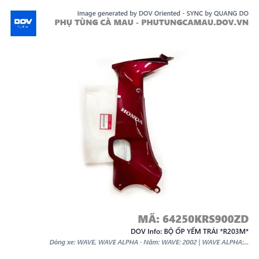 BỘ ỐP YẾM TRÁI *R203M*  — 64250KRS900ZD