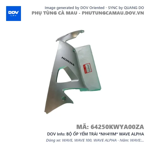 BỘ ỐP YẾM TRÁI *NH411M* WAVE ALPHA — 64250KWYA00ZA