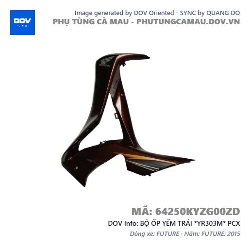 BỘ ỐP YẾM TRÁI *YR303M* PCX — 64250KYZG00ZD