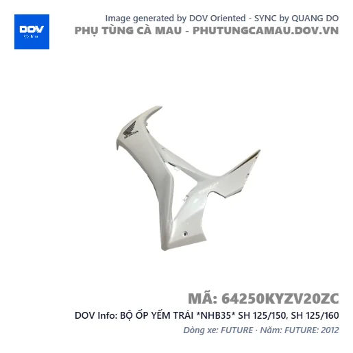 BỘ ỐP YẾM TRÁI *NHB35* SH 125/150, SH 125/160 — 64250KYZV20ZC