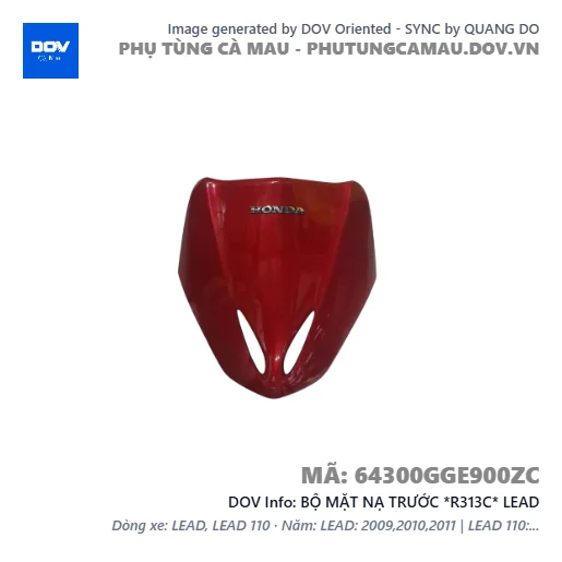 BỘ MẶT NẠ TRƯỚC *R313C* LEAD — 64300GGE900ZC