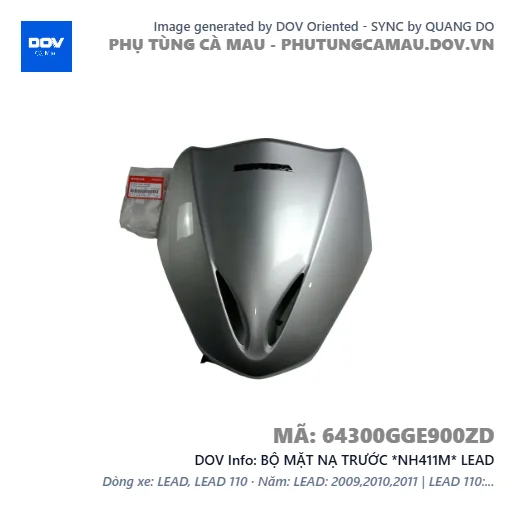 BỘ MẶT NẠ TRƯỚC *NH411M* LEAD — 64300GGE900ZD