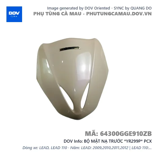 BỘ MẶT NẠ TRƯỚC *YR299P* PCX — 64300GGE910ZB