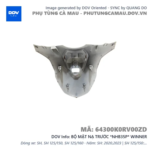 BỘ MẶT NẠ TRƯỚC *NHB35P* WINNER — 64300K0RV00ZD