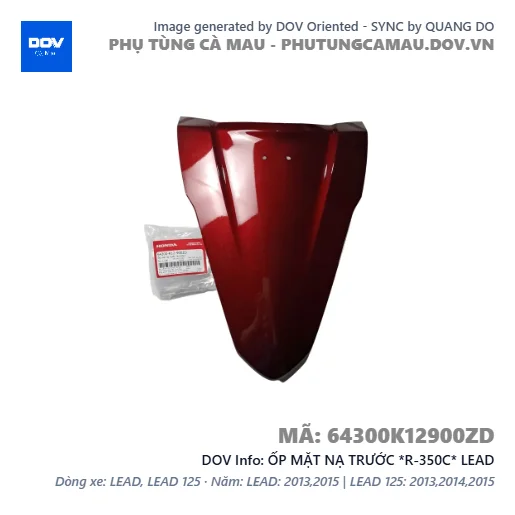 ỐP MẶT NẠ TRƯỚC *R-350C* LEAD — 64300K12900ZD