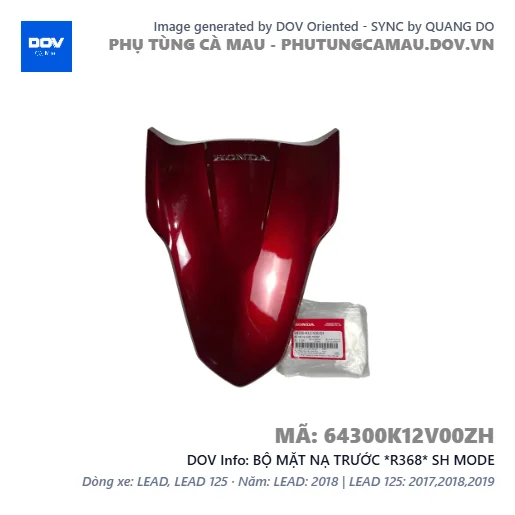 BỘ MẶT NẠ TRƯỚC *R368* SH MODE — 64300K12V00ZH