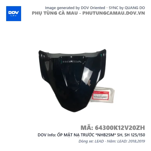 ỐP MẶT NẠ TRƯỚC *NHB25M* SH, SH 125/150 — 64300K12V20ZH