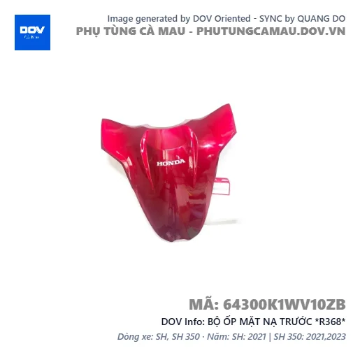 BỘ ỐP MẶT NẠ TRƯỚC *R368*  — 64300K1WV10ZB