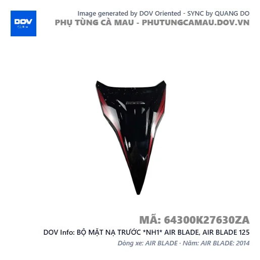 BỘ MẶT NẠ TRƯỚC *NH1* AIR BLADE, AIR BLADE 125 — 64300K27630ZA