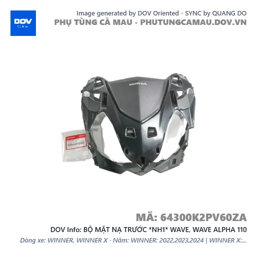 BỘ MẶT NẠ TRƯỚC *NH1* WAVE, WAVE ALPHA 110 — 64300K2PV60ZA