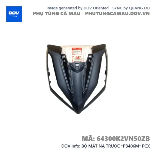 BỘ MẶT NẠ TRƯỚC *PB406M* PCX — 64300K2VN50ZB