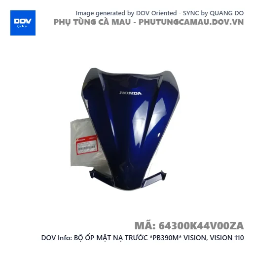 BỘ ỐP MẶT NẠ TRƯỚC *PB390M* VISION, VISION 110 — 64300K44V00ZA
