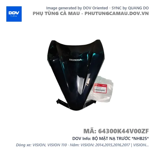 BỘ MẶT NẠ TRƯỚC *NHB25*  — 64300K44V00ZF