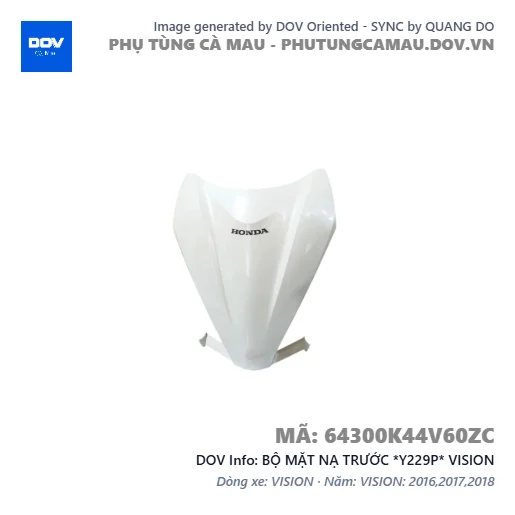 BỘ MẶT NẠ TRƯỚC *Y229P* VISION — 64300K44V60ZC