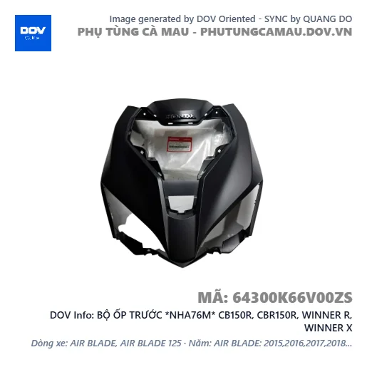 BỘ ỐP TRƯỚC *NHA76M* CB150R, CBR150R, WINNER R, WINNER X — 64300K66V00ZS
