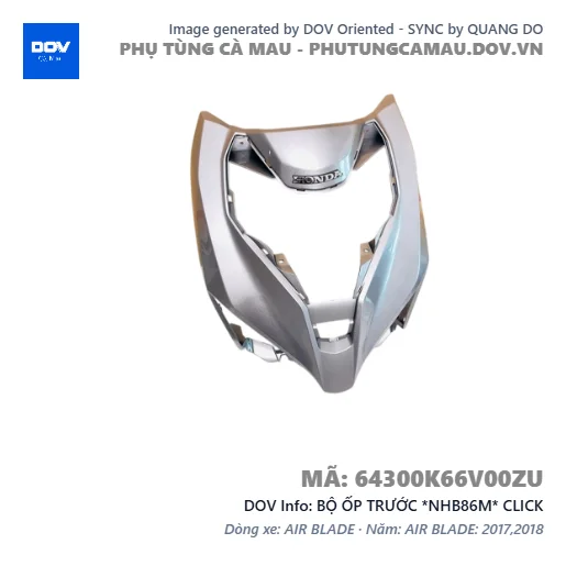 BỘ ỐP TRƯỚC *NHB86M* CLICK — 64300K66V00ZU