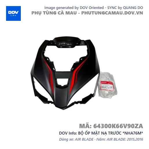 BỘ ỐP MẶT NẠ TRƯỚC *NHA76M*  — 64300K66V90ZA
