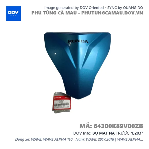 BỘ MẶT NẠ TRƯỚC *B203*  — 64300K89V00ZB