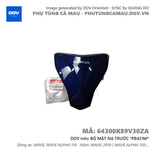 BỘ MẶT NẠ TRƯỚC *PB421M*  — 64300K89V30ZA