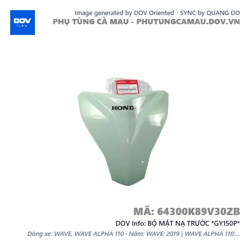 BỘ MẶT NẠ TRƯỚC *GY150P*  — 64300K89V30ZB