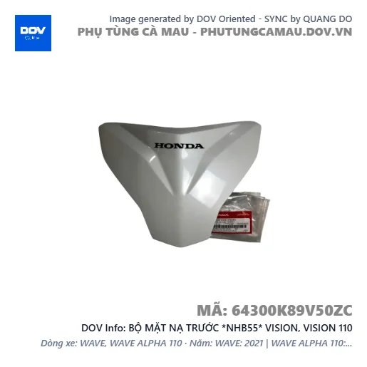 BỘ MẶT NẠ TRƯỚC *NHB55* VISION, VISION 110 — 64300K89V50ZC