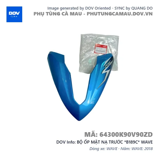 BỘ ỐP MẶT NẠ TRƯỚC *B189C* WAVE — 64300K90V90ZD