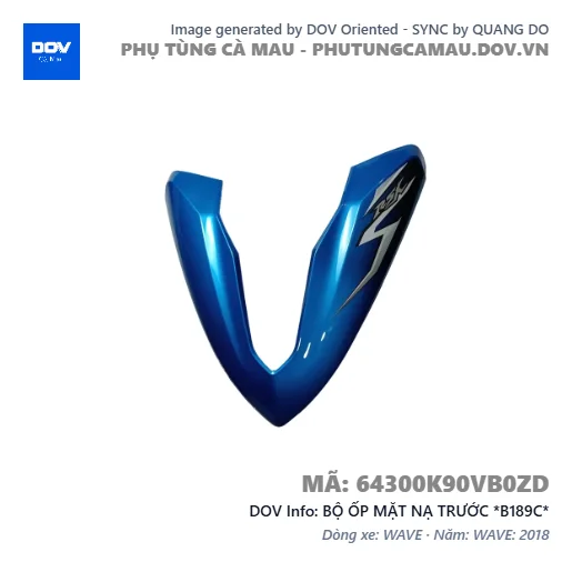 BỘ ỐP MẶT NẠ TRƯỚC *B189C*  — 64300K90VB0ZD