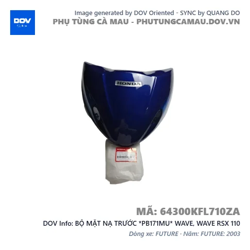 BỘ MẶT NẠ TRƯỚC *PB171MU* WAVE, WAVE RSX 110 — 64300KFL710ZA