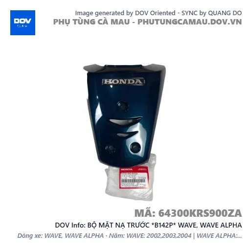 BỘ MẶT NẠ TRƯỚC *B142P* WAVE, WAVE ALPHA — 64300KRS900ZA