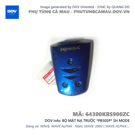 BỘ MẶT NẠ TRƯỚC *PB305P* SH MODE — 64300KRS900ZC