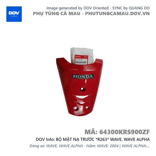 BỘ MẶT NẠ TRƯỚC *R263* WAVE, WAVE ALPHA — 64300KRS900ZF