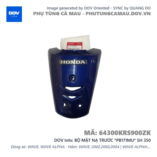 BỘ MẶT NẠ TRƯỚC *PB171MU* SH 350 — 64300KRS900ZK