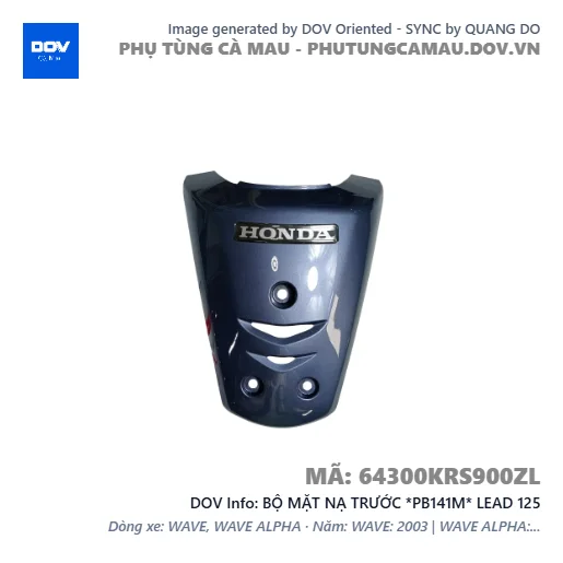 BỘ MẶT NẠ TRƯỚC *PB141M* LEAD 125 — 64300KRS900ZL