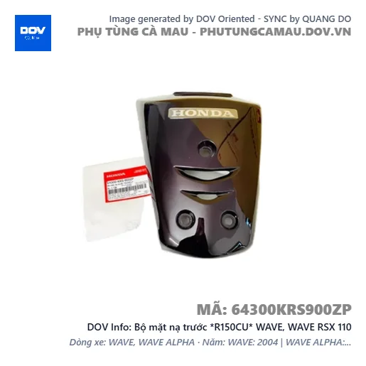 Bộ mặt nạ trước *R150CU* WAVE, WAVE RSX 110 — 64300KRS900ZP