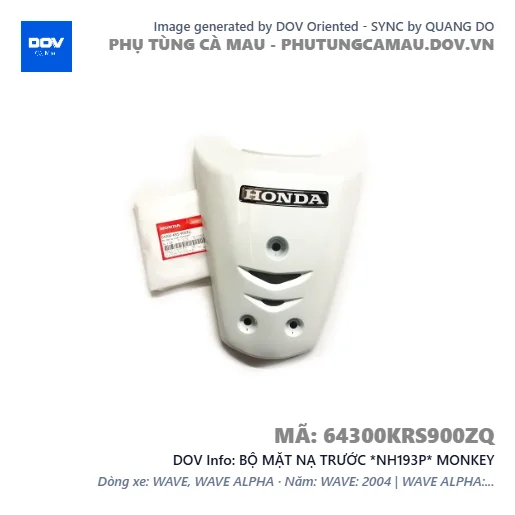 BỘ MẶT NẠ TRƯỚC *NH193P* MONKEY — 64300KRS900ZQ
