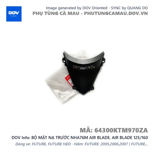 BỘ MẶT NẠ TRƯỚC NHA76M AIR BLADE, AIR BLADE 125/160 — 64300KTM970ZA