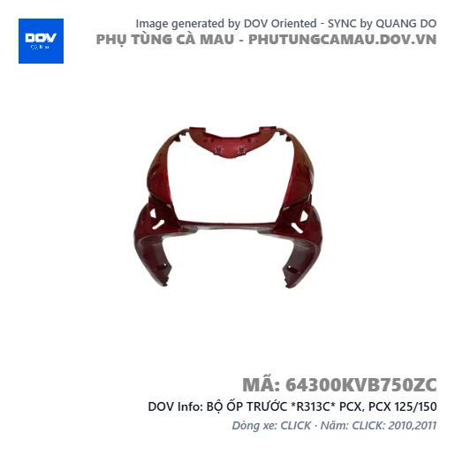 BỘ ỐP TRƯỚC *R313C* PCX, PCX 125/150 — 64300KVB750ZC