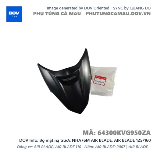 Bộ mặt nạ trước NHA76M AIR BLADE, AIR BLADE 125/160 — 64300KVG950ZA